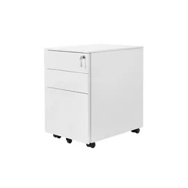 Möbel Kraft Rollcontainer 39 x 39 x 60 cm Weiß