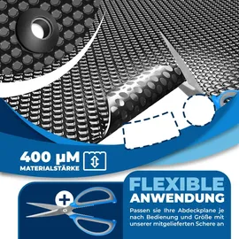 Kesser Solarabdeckplane schwarz 366 cm