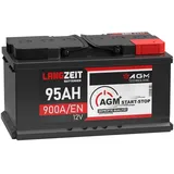 AGM Start-Stop Autobatterie 12V  95Ah 900A/EN VRLA Batterie statt 92Ah 100Ah