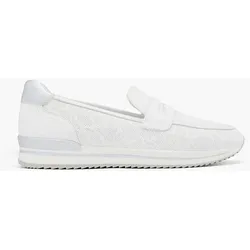 Leder Komfort Slipper - Damen - weiß