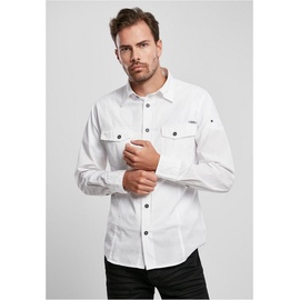 Brandit Textil Brandit Langarmhemd Slim Fit Shirt Long Sleeve weiß L