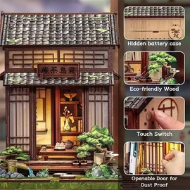 CUTEBEE Puppenhaus Miniature House Kirishima Cha-an 19 x 14 cm