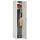 Proregal Spind AMEGO 1 Abteil HxBxT 180x40x50cm | Abteilbreite 40cm | Durchgehend Feuerfeste Beschichtung Lichtgrau Metallspind Kleiderspind