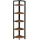 VASAGLE Eckregal 30 x 30 x 150 cm Braun
