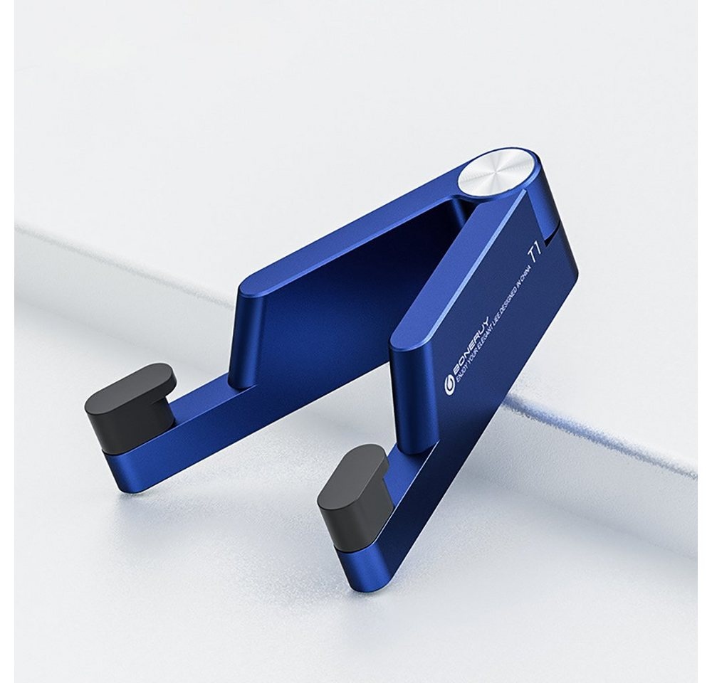 Orbeet Handy Halterung Smartphone Tisch Ständer V Form Faltbar Handy-Halterung blau