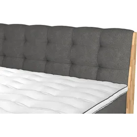 Home Affaire Boxspringbett »Naome« Boxspringbett, Inklusive Topper grau
