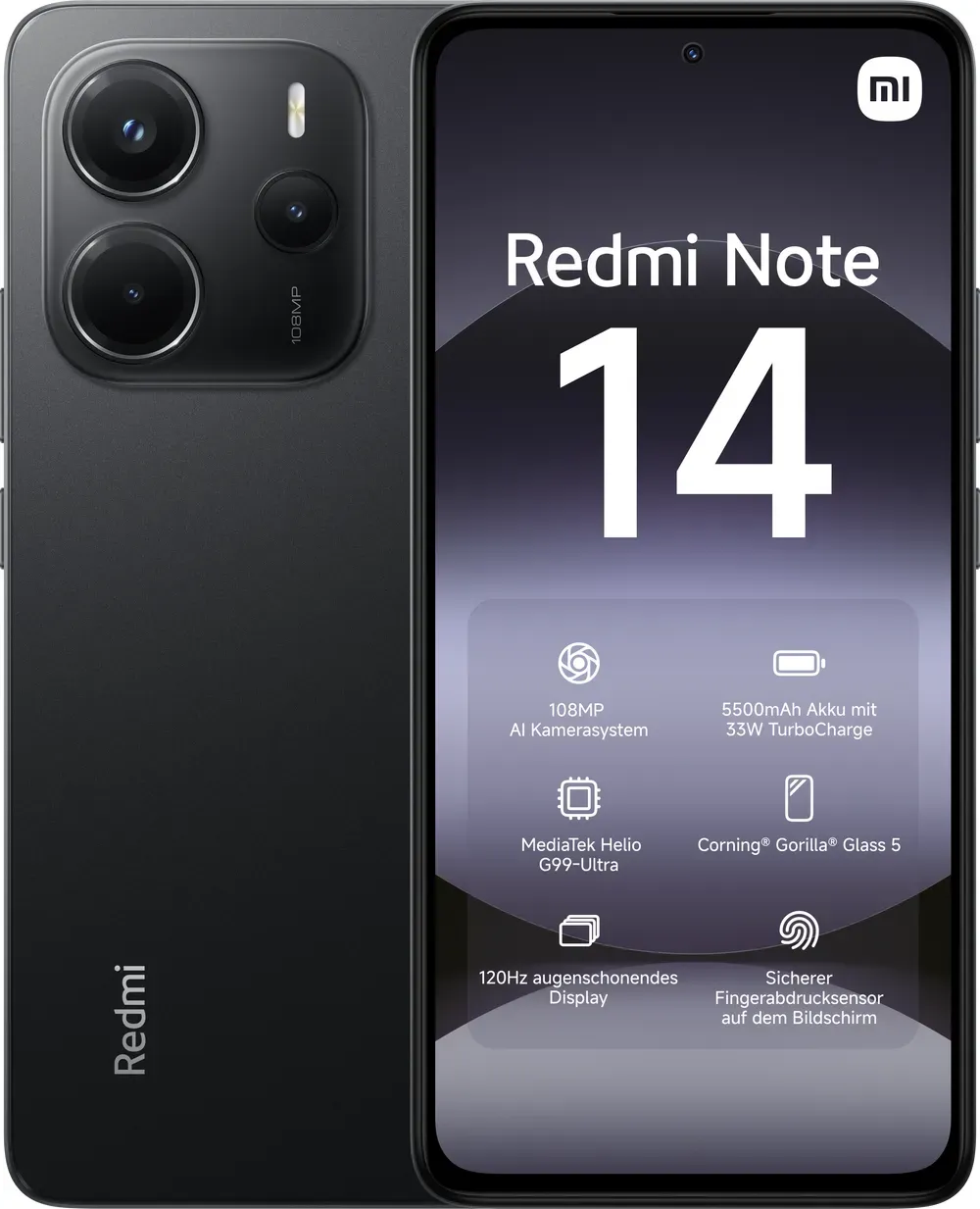 Xiaomi Redmi Note 14 4G 6GB 128GB Smartphone Midnight Black