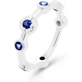 JETTE Ring navy / silber 57