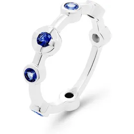 JETTE Ring navy / silber 57