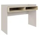 Selsey Tabise – Schreibtisch mit zwei Fächern, Kaschmirbeige / Eicheoptik, 120 × 53 cm - Beige