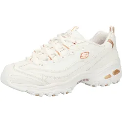 Sneaker SKECHERS "Skechers Sneaker Leder/Synthetik", Damen, Gr. 39, weiß, Leder, Synthetik, sportlich, Schuhe