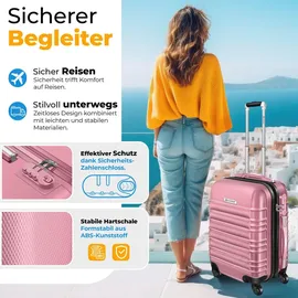 Kesser Koffer-Set 4-tlg. rosa/abs