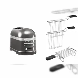 KitchenAid Artisan Toaster 5KMT2204 inkl. Brötchenaufsatz + Sandwichzange medaillon silber