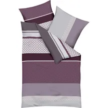 KAEPPEL Imperial Gestreift Bordeaux 135 x 200 cm + 80 x 80 cm