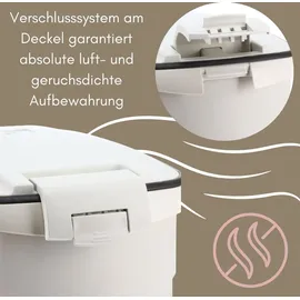 GarPet Futtertonne 54 L 2-tlg. weiß