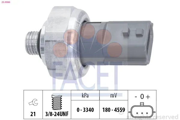 FACET 250086 für Opel Vaughall Fiat DACIA NISSAN SMART