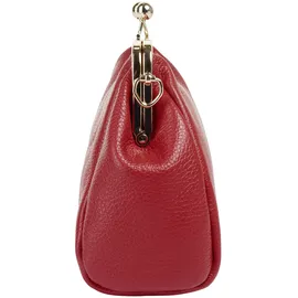Cluty Abendtasche Leder Red