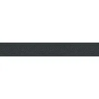 ascreation A.S. Création Borte selbstklebend Wellenmuster 5 m x 8 cm Schwarz-Metallic