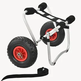 [in.tec] Kajakwagen Drau 72 x 31 x 44 cm Aluminium Silberfarben