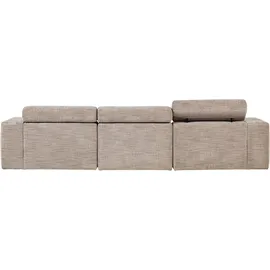 Woood Ecksofa Novi Melange 3-Sitzer Beige