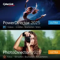 Cyberlink DUO PowerDirector2025 Ultra&PhotoDirector2025 Ultra Dauerl Code in Box