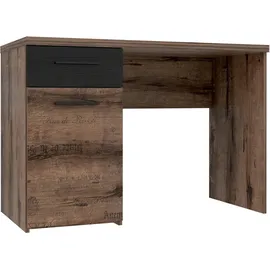 Forte Kinderschreibtisch Jacky 110 x 76 x 53 cm braun