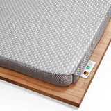 Topper 90x200cm RenewON | Testsieger 2021 | Ergonomische Memory-Schaum Auflage | Atmungsaktiv und Feuchtigkeitsregulierend | Anti-Statischer Graphene-Bezug | Matratzen-Topper 90 x 200 x 6 cm Höhe