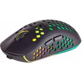 Mars Gaming MMW3, Kabellose Gaming Maus, RGB Flow, Ultraleicht 79g, 3200DPI, Schwarz