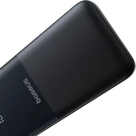 Baseus Powerbank 10000mAh 22.5W Mit Display, Usb-c-kabel, Iphone Lightning-anschluss – Schwarz