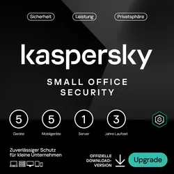 Kaspersky Small Office Security 5 Geräte - 3 Jahre Renewal 5 Geräte + 5 Mobilgeräte + 1 Dateiserver - 3 Jahre