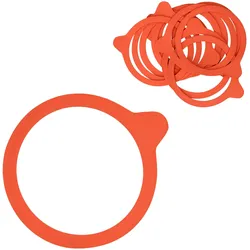 10er Set Weck Einkochring 80mm incl. Gelierzauber Rezeptheft von Diamantzucker