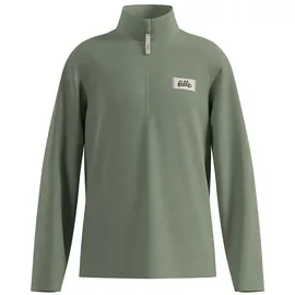 Odlo Grid Fleeceshirt Kinder shadow melange - grün