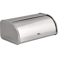 Beliani Brotkasten Delectation Edelstahl Silber