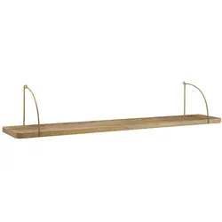 FineBuy Wandregal Holz Metall Hängeregal Regal Klein Industrial Bücherregal Wand