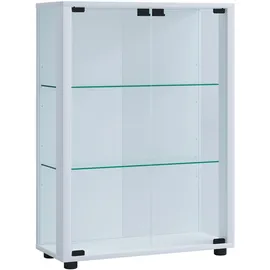 VCM Standvitrine Sintalo 60 x 25 x 80 cm Weiß