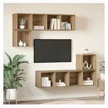 vidaXL TV-Schrank-Set 4 pcs Eiche handwerklich 37 x 37 x 142.50 cm)