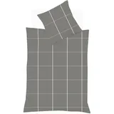 FLEURESSE Lech Karo Grau 135 x 200 cm + 80 x 80 cm