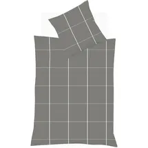 FLEURESSE Lech Karo Grau 135 x 200 cm + 80 x 80 cm