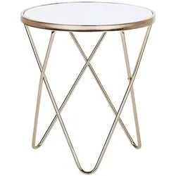 Beistelltisch MERIDIAN Sicherheitsglas Gold