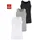 H.I.S. H.I.S Tanktop in grau-meliert, weiß, schwarz | Gr.: 7