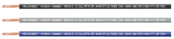 Helukabel PVC-Aderleitung H05V-K Fass 0,5qmm 22AWG dblau TR3000m