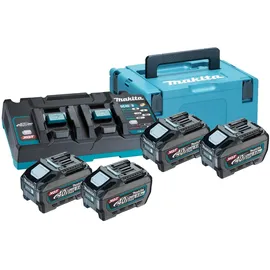 Makita Power Source Kit 40 V XGT Li-Ion 4 x 5,0 Ah + DC40RB Ladegerät + Makpac 191U42-2