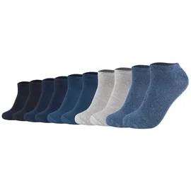s.Oliver Sneakersocken 10er Pack Blau/Grau 39-42