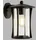 Searchlight Außenleuchte Aluminium Glas spritzwassergeschützt E27 schwarz