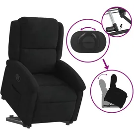 vidaXL Relaxsessel mit Aufstehhilfe Samt 56,1 x 82 x 75,7 cm Schwarz