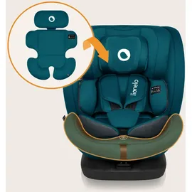 lionelo Bastiaan i-Size Kindersitz ab Geburt 0-36 kg Isofix Top Tether 360 Grad drehbar Rückwärts Vorwärts Seitenschutz 5-Punkt-Sicherheitsgurte Dri-Seat (Blau Indigo)