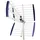 Libox LB-1000 Antenne 16,5 dB Typ F 16,5 cm Blau/Silber