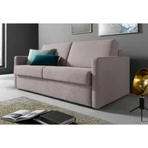 PLACES OF STYLE »GOLDPOINT 182cm, Dauerschläfer, Liegefläche 140/200 cm, 3-Sitzer mit Bettfunktion, Bonell-Federkernmatratze grau