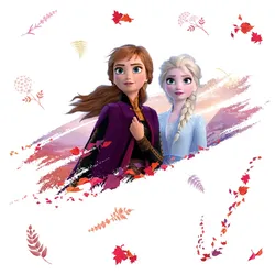 HCM Kinzel - RoomMates Wandsticker - DISNEY Frozen II Elsa und Anna