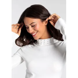 MELROSE Rollkragenpullover in weiß, | Gr. 38,